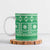 Fiji Masi All Green Ceramic Mug Tapa Pattern - Polynesian Pride