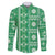 Fiji Masi All Green Family Matching Puletasi and Hawaiian Shirt Tapa Pattern - Polynesian Pride