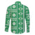 Fiji Masi All Green Family Matching Short Sleeve Bodycon Dress and Hawaiian Shirt Tapa Pattern - Polynesian Pride