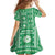 Fiji Masi All Green Family Matching Summer Maxi Dress and Hawaiian Shirt Tapa Pattern - Polynesian Pride