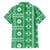 Fiji Masi All Green Hawaiian Shirt Tapa Pattern - Polynesian Pride