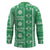 Fiji Masi All Green Hockey Jersey Tapa Pattern - Polynesian Pride