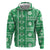 Fiji Masi All Green Hoodie Tapa Pattern - Polynesian Pride
