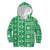 Fiji Masi All Green Kid Hoodie Tapa Pattern - Polynesian Pride