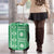 Fiji Masi All Green Luggage Cover Tapa Pattern - Polynesian Pride