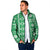 Fiji Masi All Green Padded Jacket Tapa Pattern - Polynesian Pride
