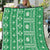 Fiji Masi All Green Quilt Tapa Pattern - Polynesian Pride