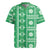Fiji Masi All Green Rugby Jersey Tapa Pattern - Polynesian Pride