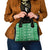 Fiji Masi All Green Shoulder Handbag Tapa Pattern - Polynesian Pride