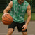 Fiji Masi All Green Sleeveless Hoodie Tapa Pattern - Polynesian Pride