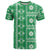 Fiji Masi All Green T Shirt Tapa Pattern - Polynesian Pride