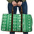 Fiji Masi All Green Travel Bag Tapa Pattern - Polynesian Pride