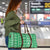Fiji Masi All Green Travel Bag Tapa Pattern - Polynesian Pride