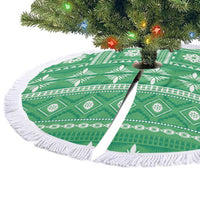 Fiji Masi All Green Tree Skirt Tapa Pattern - Polynesian Pride
