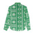 Fiji Masi All Green Women Casual Shirt Tapa Pattern - Polynesian Pride