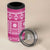 Fiji Masi All Pink 4 in 1 Can Cooler Tumbler Tapa Pattern - Polynesian Pride