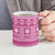Fiji Masi All Pink Ceramic Mug Tapa Pattern - Polynesian Pride