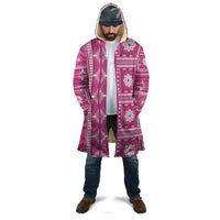 Fiji Masi All Pink Cloak Tapa Pattern - Polynesian Pride