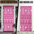 Fiji Masi All Pink Door Cover Tapa Pattern - Polynesian Pride