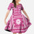 Fiji Masi All Pink Family Matching Puletasi and Hawaiian Shirt Tapa Pattern - Polynesian Pride