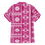 Fiji Masi All Pink Hawaiian Shirt Tapa Pattern - Polynesian Pride