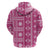 Fiji Masi All Pink Hoodie Tapa Pattern - Polynesian Pride