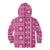 Fiji Masi All Pink Kid Hoodie Tapa Pattern - Polynesian Pride