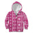 Fiji Masi All Pink Kid Hoodie Tapa Pattern - Polynesian Pride