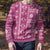 Fiji Masi All Pink Ugly Christmas Sweater Tapa Pattern - Polynesian Pride