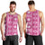 Fiji Masi All Pink Men Tank Top Tapa Pattern - Polynesian Pride