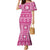 Fiji Masi All Pink Mermaid Dress Tapa Pattern - Polynesian Pride