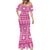 Fiji Masi All Pink Mermaid Dress Tapa Pattern - Polynesian Pride