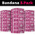 Fiji Masi All Pink Neck Gaiter Tapa Pattern - Polynesian Pride