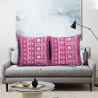 Fiji Masi All Pink Pillow Cover Tapa Pattern - Polynesian Pride