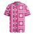 Fiji Masi All Pink Rugby Jersey Tapa Pattern - Polynesian Pride