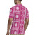 Fiji Masi All Pink Rugby Jersey Tapa Pattern - Polynesian Pride