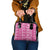 Fiji Masi All Pink Shoulder Handbag Tapa Pattern - Polynesian Pride