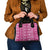 Fiji Masi All Pink Shoulder Handbag Tapa Pattern - Polynesian Pride