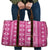 Fiji Masi All Pink Travel Bag Tapa Pattern - Polynesian Pride