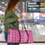 Fiji Masi All Pink Travel Bag Tapa Pattern - Polynesian Pride