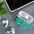 Fiji Masi All Teal AirPods Case Tapa Pattern - Polynesian Pride