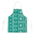 Fiji Masi All Teal Apron Tapa Pattern - Polynesian Pride