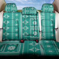 Fiji Masi All Teal Back Car Seat Cover Tapa Pattern - Polynesian Pride