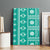 Fiji Masi All Teal Canvas Wall Art Tapa Pattern - Polynesian Pride