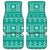 Fiji Masi All Teal Car Mats Tapa Pattern - Polynesian Pride