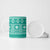 Fiji Masi All Teal Ceramic Mug Tapa Pattern - Polynesian Pride