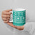 Fiji Masi All Teal Ceramic Mug Tapa Pattern - Polynesian Pride