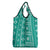Fiji Masi All Teal Grocery Bag Tapa Pattern - Polynesian Pride