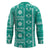 Fiji Masi All Teal Hockey Jersey Tapa Pattern - Polynesian Pride