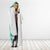 Fiji Masi All Teal Hooded Blanket Tapa Pattern - Polynesian Pride